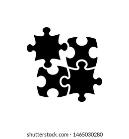 puzzle icon vector.puzzle icon flat design