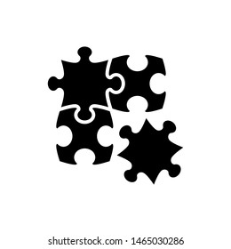 puzzle icon vector.puzzle icon flat design