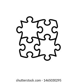 puzzle icon vector.puzzle icon flat design