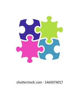 puzzle icon vector.puzzle icon flat design