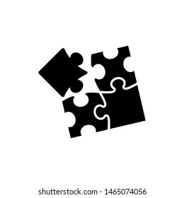 puzzle icon vector.puzzle icon flat design