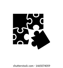 puzzle icon vector.puzzle icon flat design