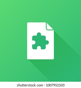 puzzle icon. web sign