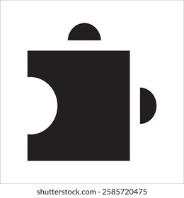 puzzle icon with white background