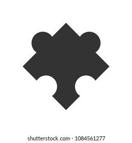 Puzzle icon,piece vector,strategy sign isolated on white background,simple illustration for graphic design, web and mobile platforms.
