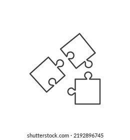 Símbolo de rompecabezas elementos vectoriales para web infográfica