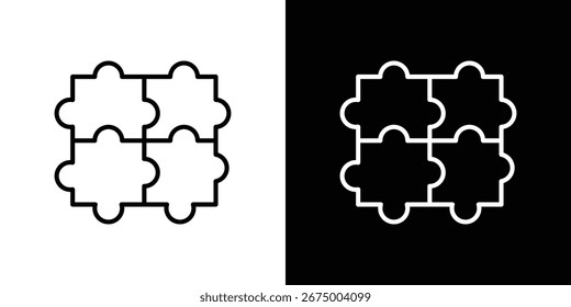 Iconos del rompecabezas, el mejor icono del movimiento del Vector EPS