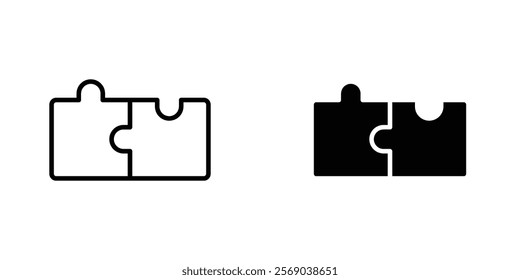 Puzzle icons vector graphic pack