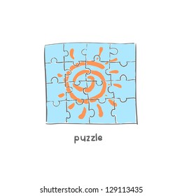 Puzzle. Illustration.