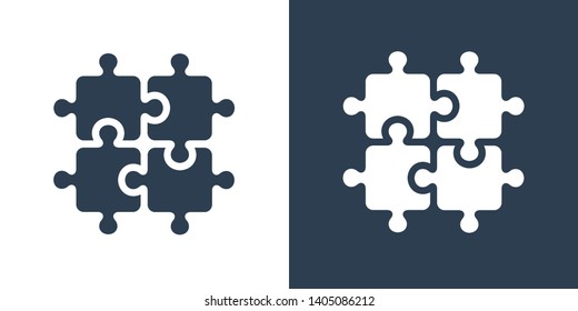 Puzzle Illustration Symbol Icon Vector