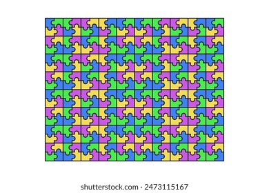 the puzzle illustration wallpaper background