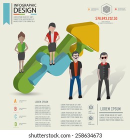 Puzzle info graphic design,Three dimension design,clean vector