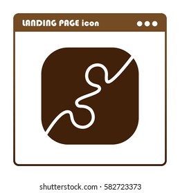 puzzle, info graphic, icon for the landing page