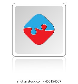 puzzle info graphic, vector illustration