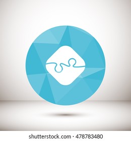 puzzle, info graphic, vector illustration,