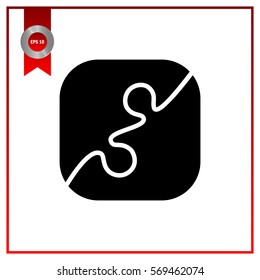 puzzle, info graphic, vector illustration,