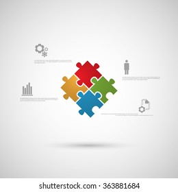 Puzzle infographic design