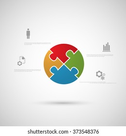 Puzzle infographic design