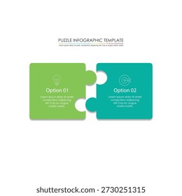 Puzzle Infográfico Design com 6 passos, gráfico para descrever os passos	