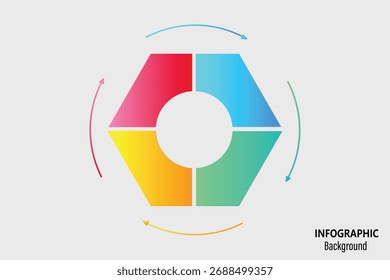 Infografía del rompecabezas. Diagrama, gráfico, presentación. Conjunto de piezas de rompecabezas. Ilustración vectorial