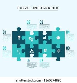 Puzzle Infographic Elements Vector