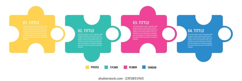 Rätsel-Infografik, Flussdiagramm-Verfahren für die Darstellung