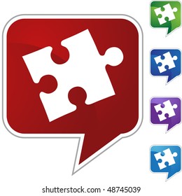 Puzzle isolated on a background.