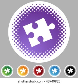 Puzzle isolated on a background.