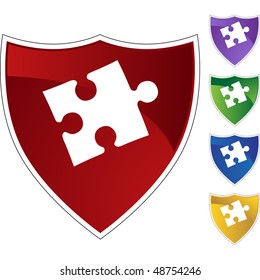 Puzzle isolated on a background.