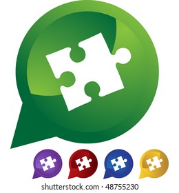 Puzzle isolated on a background.