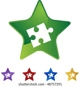Puzzle isolated on a background.