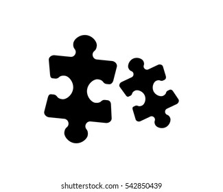 puzzle jigsaw game toy pieces image vector icon logo