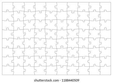 Puzzle jigsaw template