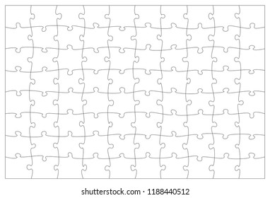 Puzzle jigsaw template