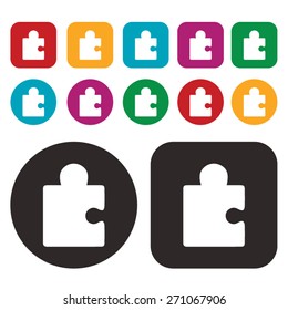 Puzzle. Jigsaw. Toy icon