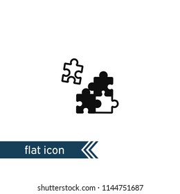 Puzzle, jigsaw vector icon