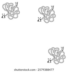 puzzle for kids silhoutte vector eps fie