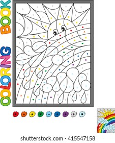 Rompecabezas para los niños. Libro de coloración de vectores