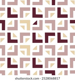 Puzzle Labirin Abstract Print Pattern