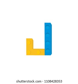 puzzle letter J logo company