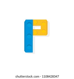 puzzle letter P logo company