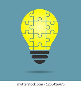 Puzzle light bulb