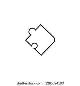 Puzzle line icon