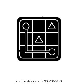 Puzzle сolor line icon. Computer games genres. Pictogram for web page, mobile app, promo. UI UX GUI design element. Editable stroke.