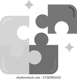 Puzzle Line vector Icon Design