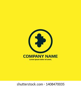 puzzle logo concept. Designed for your web site design, logo, app, UI. map pin logo design. corporate identity logo. can be used for business company. modern illustration