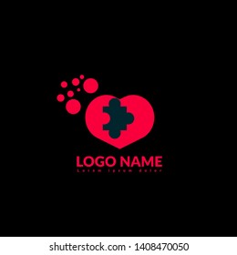 puzzle logo concept. Designed for your web site design, logo, app, UI. map pin logo design. corporate identity logo. can be used for business company. modern illustration