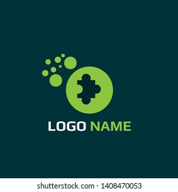 puzzle logo concept. Designed for your web site design, logo, app, UI. map pin logo design. corporate identity logo. can be used for business company. modern illustration