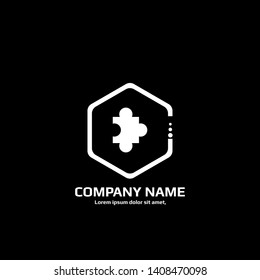 puzzle logo concept. Designed for your web site design, logo, app, UI. map pin logo design. corporate identity logo. can be used for business company. modern illustration