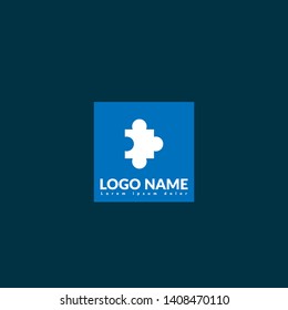 puzzle logo concept. Designed for your web site design, logo, app, UI. map pin logo design. corporate identity logo. can be used for business company. modern illustration